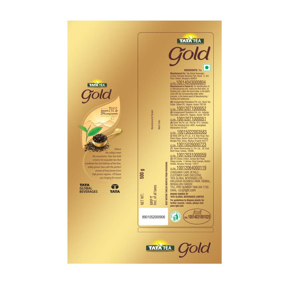 Bansi Tata Gold Leaf Green Tea, Loose Leaves - 500 Gm Pack 