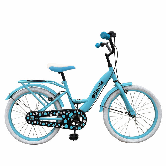 Beetle Panache 20T Kids Cycle with 12 Inches Steel Frame for 6 to 10 Year olds, Turquoise Blue, Unisex 