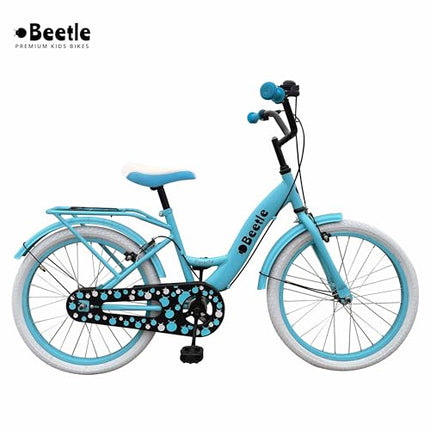 Beetle Panache 20T Kids Cycle with 12 Inches Steel Frame for 6 to 10 Year olds, Turquoise Blue, Unisex 