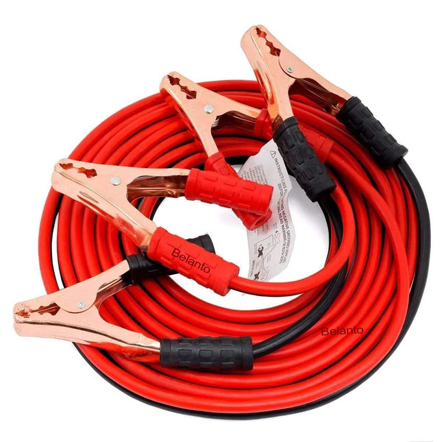 Belanto Car Heavy Duty Auto Jumper Cable Battery Booster Wire Clamp with Alligator Wire (7ft, 500 AMP) Emergency Car Battery Charging Booster Cables for car Truck Battery Chargers to Start forEngine 