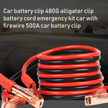Belanto Car Heavy Duty Auto Jumper Cable Battery Booster Wire Clamp with Alligator Wire (7ft, 500 AMP) Emergency Car Battery Charging Booster Cables for car Truck Battery Chargers to Start forEngine 