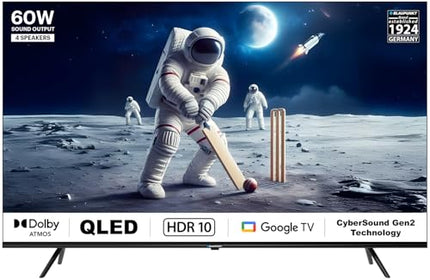 Blaupunkt 139 cm (55 inches) Quantum Dot Series 4K Ultra HD QLED Google TV 55QD7020 (Black) 