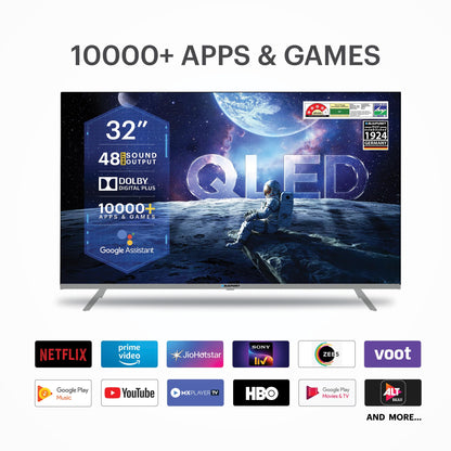 Blaupunkt 80 cm (32 inches) Quantum Dot Series QLED Google Android TV 32QD7080 