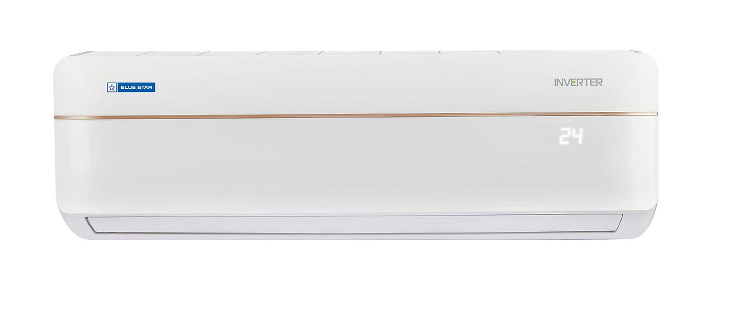 Blue Star 1.0 Ton 3 Star Split System Inv SAC (Copper, IA312VNU, 2022, Duo FInish (Matt-Gloss) White) 