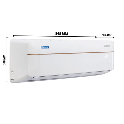 Blue Star 1.0 Ton 3 Star Split System Inv SAC (Copper, IA312VNU, 2022, Duo FInish (Matt-Gloss) White) 