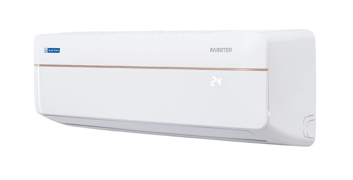 Blue Star 1.0 Ton 3 Star Split System Inv SAC (Copper, IA312VNU, 2022, Duo FInish (Matt-Gloss) White) 