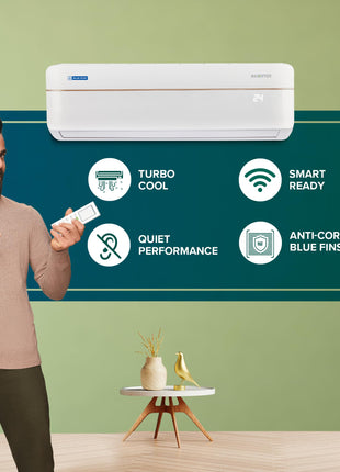 Blue Star 1.5 Ton 3 Star Hot and Cold, 60 Months Warranty, Inverter Split AC (Copper, Convertible 5 in 1 Cooling, Multi Sensors, Dust Filter, IC318VCUHC, White) 