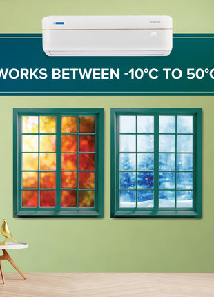 Blue Star 1.5 Ton 3 Star Hot and Cold, 60 Months Warranty, Inverter Split AC (Copper, Convertible 5 in 1 Cooling, Multi Sensors, Dust Filter, IC318VCUHC, White) 