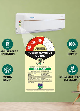 Blue Star 1.5 Ton 3 Star Hot and Cold, 60 Months Warranty, Inverter Split AC (Copper, Convertible 5 in 1 Cooling, Multi Sensors, Dust Filter, IC318VCUHC, White) 