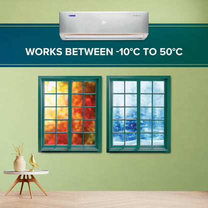 Blue Star 1.5 Ton 3 Star Hot and Cold Inverter Split AC (Copper,Convertible 5 in 1 Cooling, Smart Ready, AI Pro, Multi Sensors, Dust Filter, Blue Fins, Self Diagnosis, IC318DCUHC, White) 