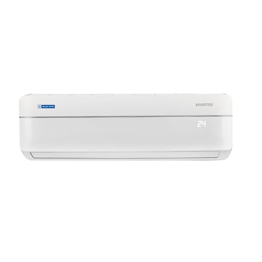 Blue Star 1.5 Ton 5 Star, 60 Months Warranty, Inverter Split AC (Copper, Convertible 5 in 1 Cooling, AI Pro, Smart Ready, 4 Way Swing, 2025 Model, IE518RNUR, White) 