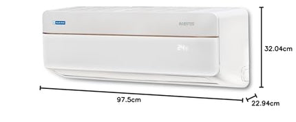 Blue Star 1.7 Ton 3 Star Heavy Duty, 60 Months Warranty, Wi-Fi Smart Inverter Split AC (Convertible 6 in 1 Cooling, AI Pro, iFeel, 4 Way Swing, Powerful Airthrow, IC319VCUHD, White) 