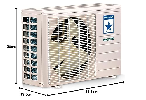 Blue Star 1 Ton 3 Star, 60 Months Warranty, Inverter Split AC (Copper, Convertible 5 in 1 Cooling, Multi Sensors, Dust Filters Blue Fins, Self Diagnosis,IC312YNU,White) 