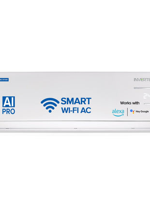Blue Star 1 Ton 3 Star, 60 Months Warranty, Smart Inverter Split AC (Copper, Convertible 5 in 1 Cooling, Multi Sensors, Blue Fins, Self Diagnosis, ID312YNUS, White) 
