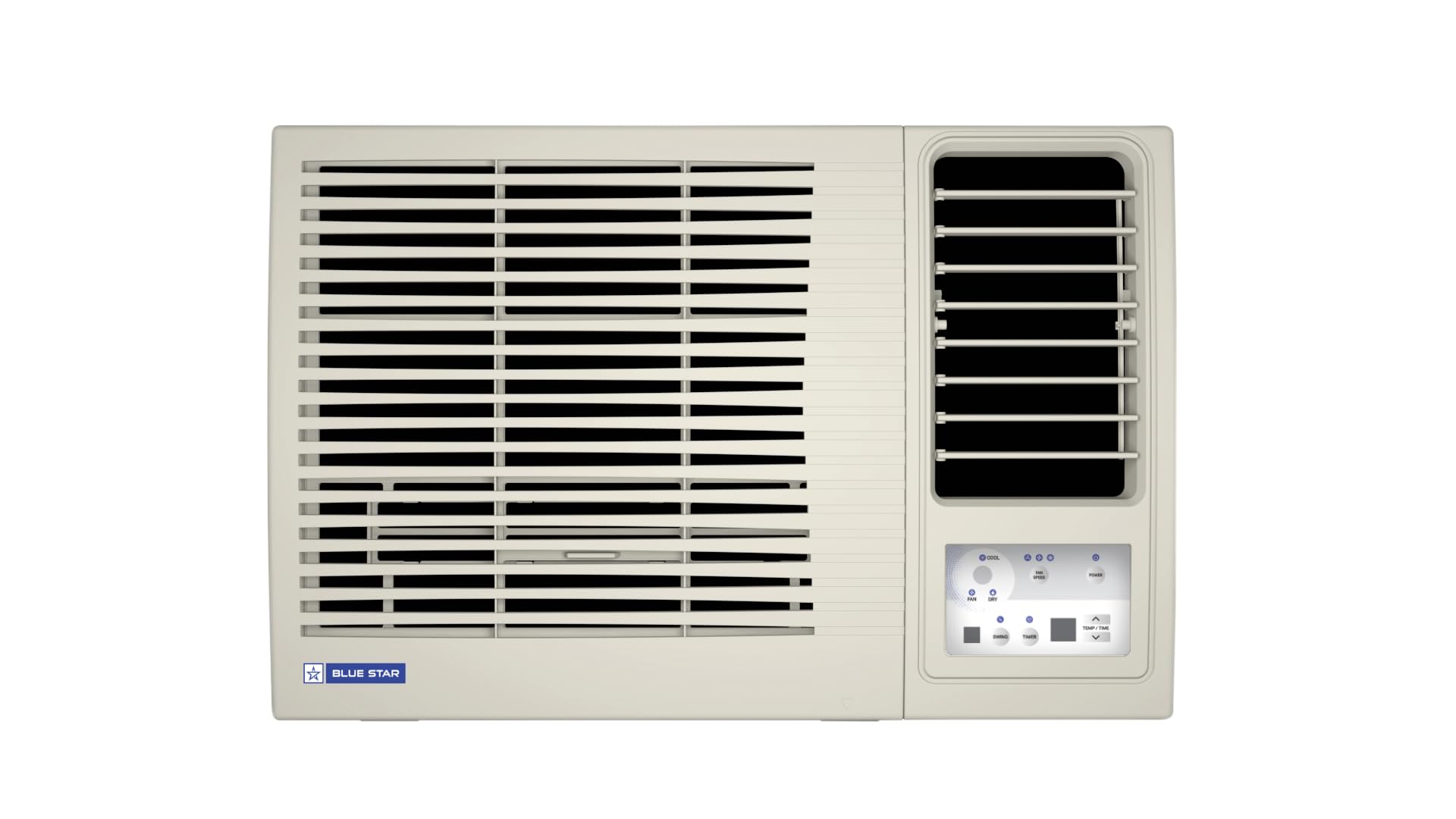 Blue Star 1 Ton 3 Star Fixed Speed Window AC (Copper, Turbo Cool, Fan Modes-Auto/High/Medium/Low, Hydrophilic Blue Fins, Dust Filters, Self-Diagnosis, WFD312L, White) 
