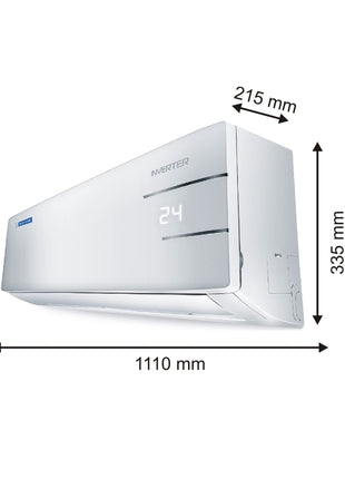 Blue Star 2 Ton 3 Star, 60 Months Warranty, Inverter Split AC (Copper, Convertible 5 in 1 Cooling, Auto Defrost, Dust Filters, Blue Fins, IC324YNU, White) 