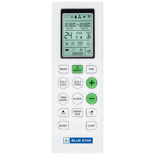 Blue Star 2 Ton 3 Star, 60 Months Warranty, Inverter Split AC (Copper, Convertible 5 in 1 Cooling, Multi Sensors, Dust Filter Blue Fins, Self Diagnosis, 2024 Model, IE324DNU,White) 