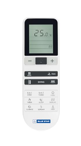 Blue Star 2 Ton 3 Star Heavy Duty, 60 Months Warranty, Inverter Split AC (Copper, Convertible 6 in 1 Cooling, Multi Sensors, Dust Filter, Blue Fins, Self Diagnosis, IC324DCUHD, White) 