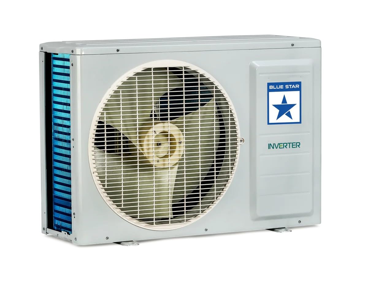 Blue Star 2 Ton 3 Star Split Inverter AC (Turbo Cool, Self Diagnosis, 5-in-1 Convertible Cooling, Comfort Sleep, Energy Saver IB324TKU, Copper Condenser) White 