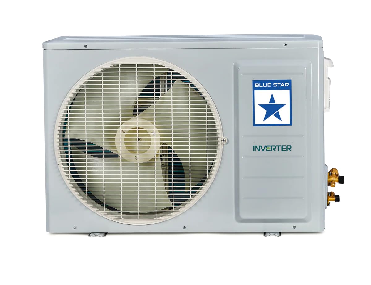 Blue Star 2 Ton 3 Star Split Inverter AC (Turbo Cool, Self Diagnosis, 5-in-1 Convertible Cooling, Comfort Sleep, Energy Saver IB324TKU, Copper Condenser) White 