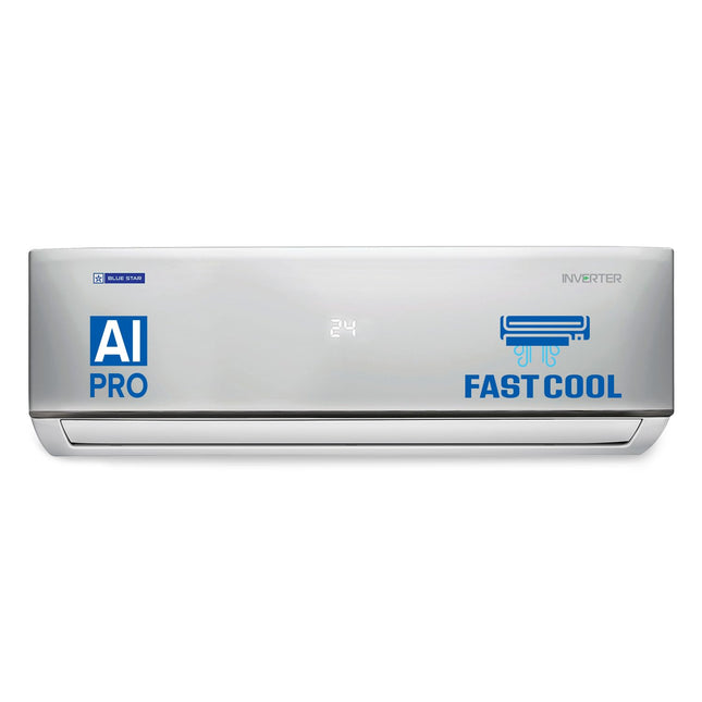 Blue Star 2 Ton 5 Star, 60 Months Warranty, Inverter Split AC (Copper, Convertible 5 in 1 Cooling, Multi Sensors, Dust Filter Blue Fins, Self Diagnosis, IC524DNUR,White) 