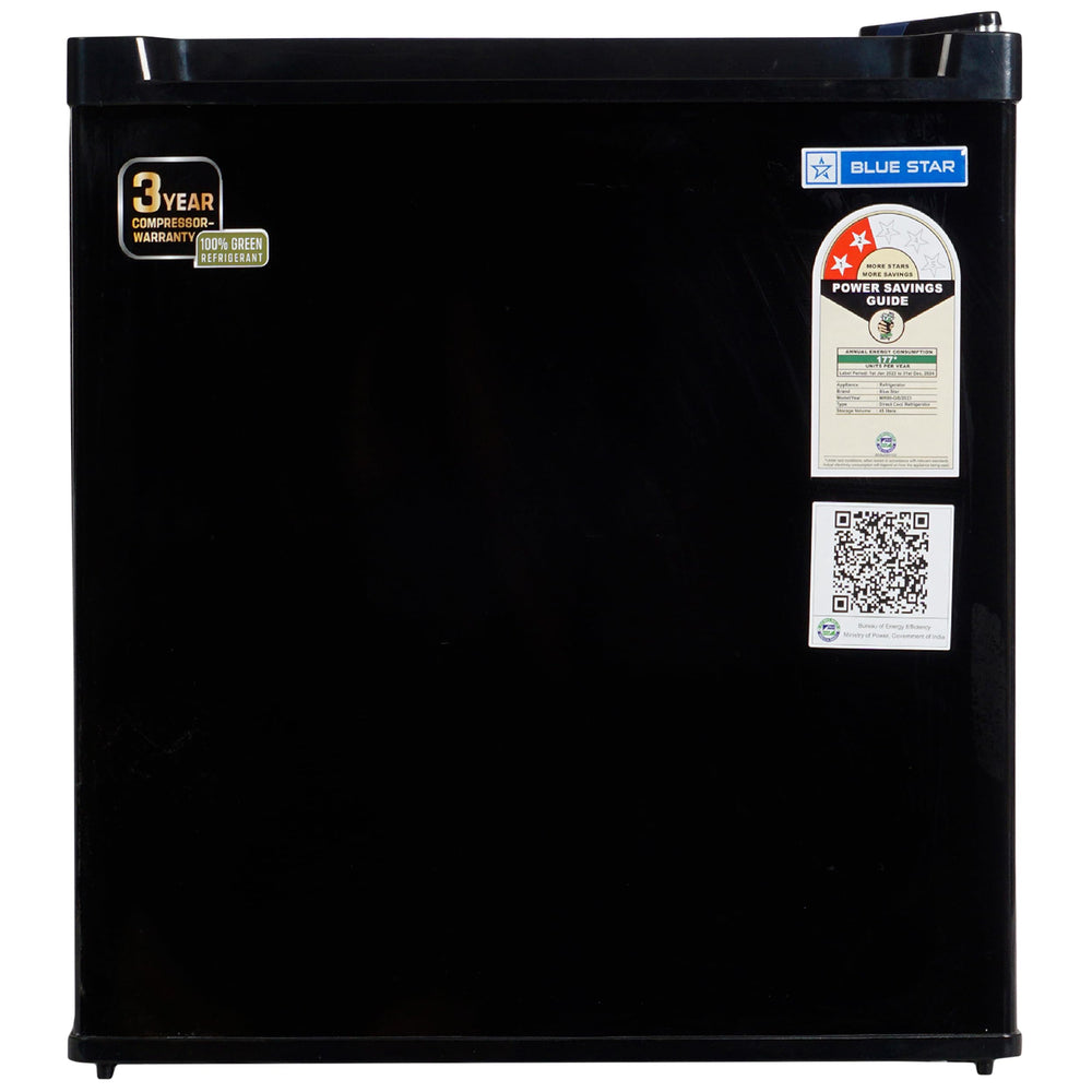 Blue Star 45 Ltr, 2 Star, Mini Refrigerator With Freezer, Direct Cool, Black, MR60-GB