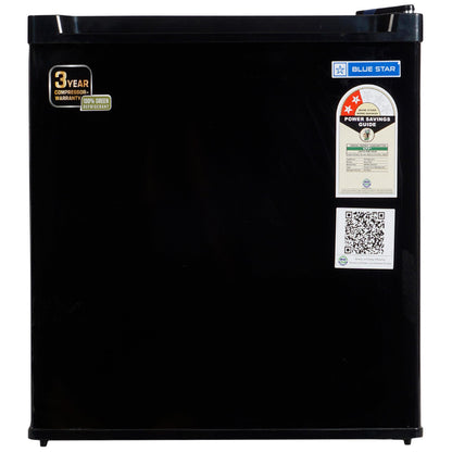 Blue Star 45 Ltr, 2 Star, Mini Refrigerator With Freezer, Direct Cool, Black, MR60-GB 