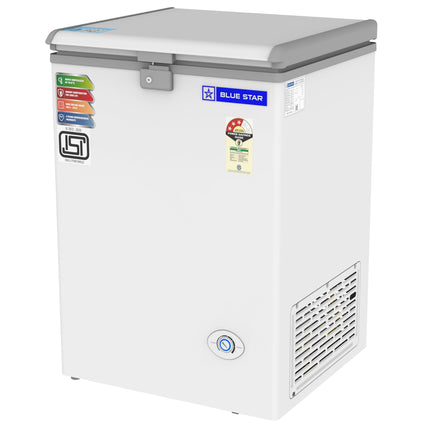 Blue Star CF3-130NEYW 130 Liter Single Door Deep Freezer (108 Liter, White, 3-star) 