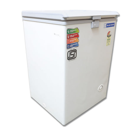 Blue Star CF3-130NEYW 130 Liter Single Door Deep Freezer (108 Liter, White, 3-star) 