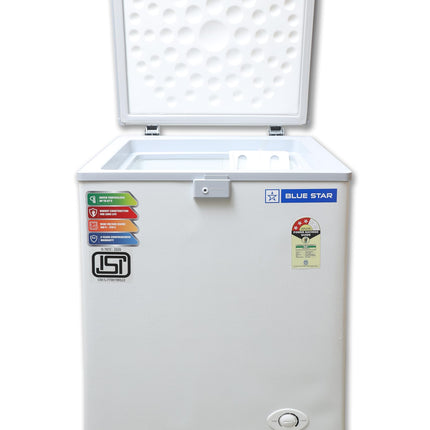 Blue Star CF3-130NEYW 130 Liter Single Door Deep Freezer (108 Liter, White, 3-star) 