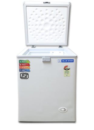 Blue Star CF3-130NEYW 130 Liter Single Door Deep Freezer (108 Liter, White, 3-star) 