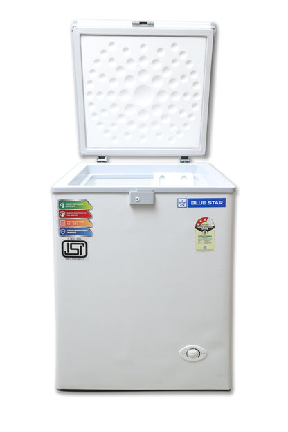 Blue Star CF3-130NEYW 130 Liter Single Door Deep Freezer (108 Liter, White, 3-star) 