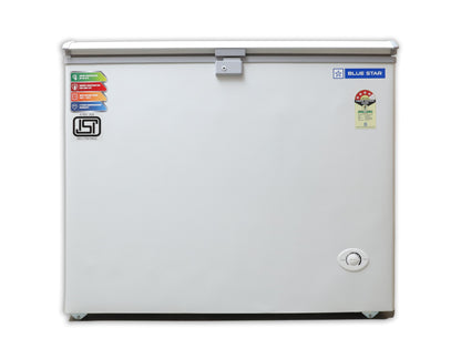 Blue Star CF4-230NEYW Single Door Deep Freezer (215 Liter, White, 4-star) 
