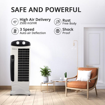 Blueberry's Tower Fan - With Powerful Air Throw,4-Way Air Flow,25 Feet Air Delivery,Low Power Consumption And Anti-Rust Body | High Speed Tower Fan For Home And Office -1 Year Warranty 