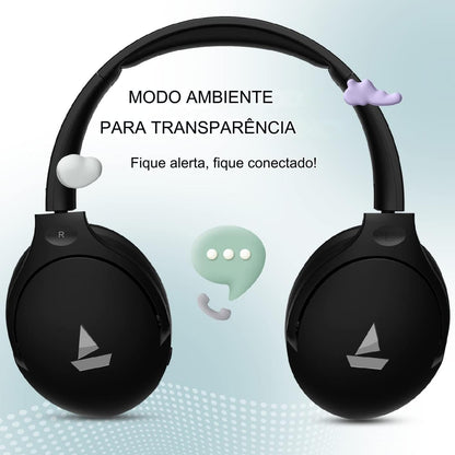 BoAt Rockerz 551ANC Hybrid ANC Over Ear Headphones 100H Playtime Ambient Sound 