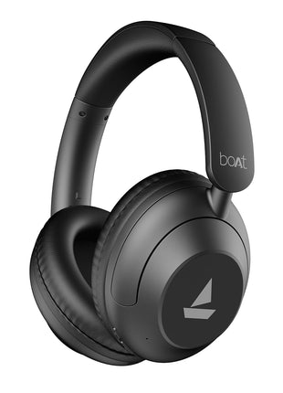 Boat New Launch Rockerz 650 Pro, Touch/Swipe Controls, Dolby Audio, 80Hrs Battery, 2Mics ENx, Fast Charge, App Support, Dual Pair, Bluetooth Over Ear Headphones with Mic (Iris Black) 