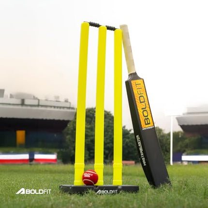 Boldfit Cricket bat Full Size Plastic bat Tennis Cricket bat Turf Tennis bat Lightweight Fiber bat Hard Plastic bat Tournament Plastic Cricket bat Standard Size Cricket Bats for Adults Fiber bat 