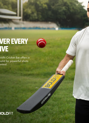 Boldfit Cricket bat Full Size Plastic bat Tennis Cricket bat Turf Tennis bat Lightweight Fiber bat Hard Plastic bat Tournament Plastic Cricket bat Standard Size Cricket Bats for Adults Fiber bat 