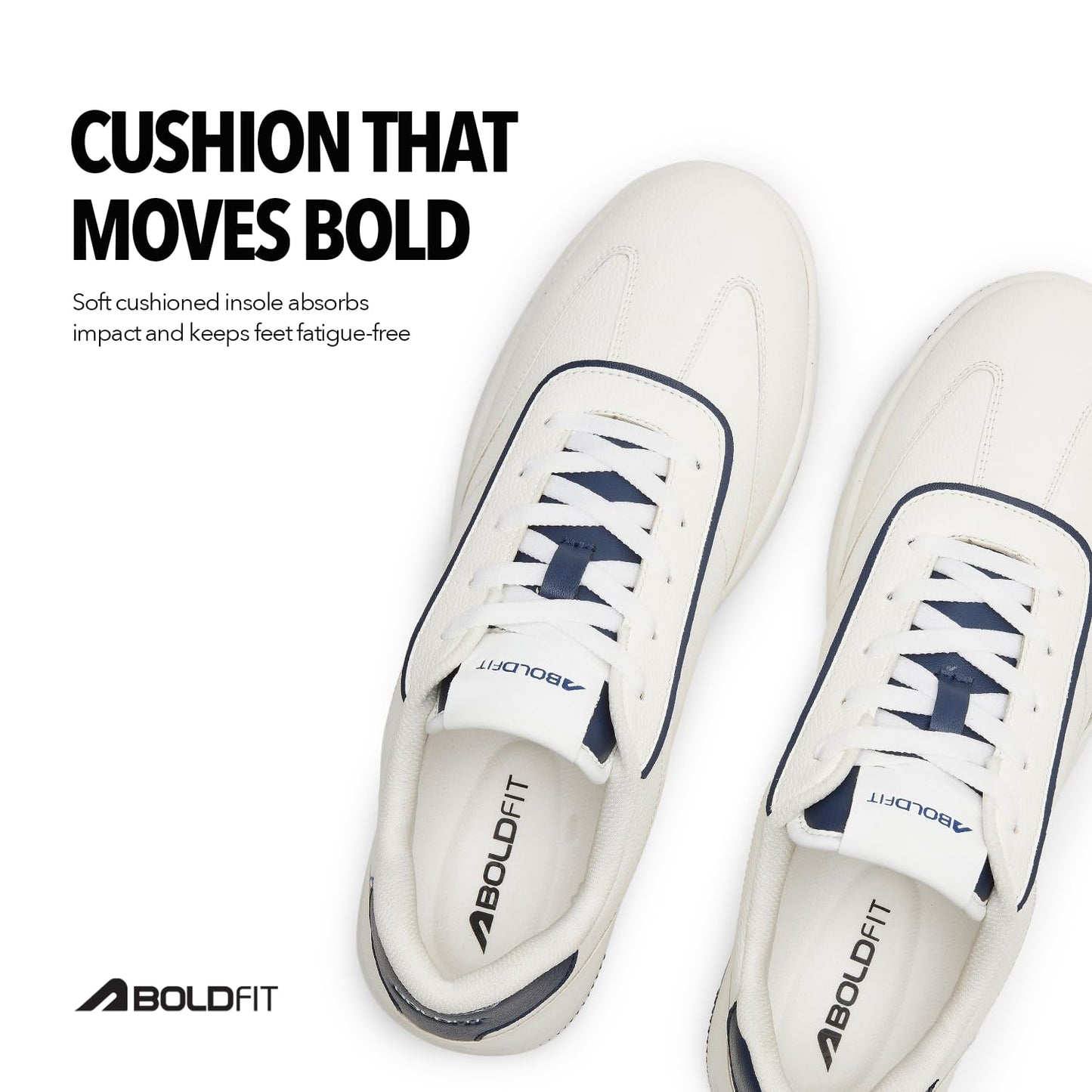 Boldfit Sneakers for Man Lightweight Shoes for Men Comfortable Sneaker for Men Air Mesh Casual Shoes for Man Soft Cushion Sneakers Lace Up Casual Sneaker Skyline Whitenavy 11 