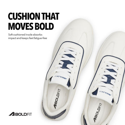 Boldfit Sneakers for Man Lightweight Shoes for Men Comfortable Sneaker for Men Air Mesh Casual Shoes for Man Soft Cushion Sneakers Lace Up Casual Sneaker Skyline Whitenavy 11 