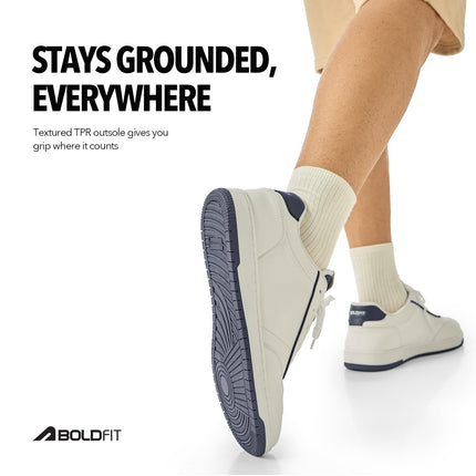 Boldfit Sneakers for Man Lightweight Shoes for Men Comfortable Sneaker for Men Air Mesh Casual Shoes for Man Soft Cushion Sneakers Lace Up Casual Sneaker Skyline Whitenavy 11 