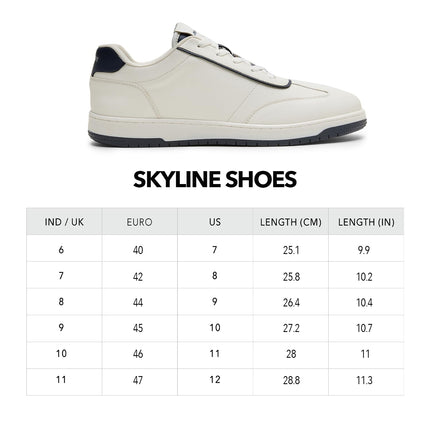 Boldfit Sneakers for Man Lightweight Shoes for Men Comfortable Sneaker for Men Air Mesh Casual Shoes for Man Soft Cushion Sneakers Lace Up Casual Sneaker Skyline Whitenavy 11 