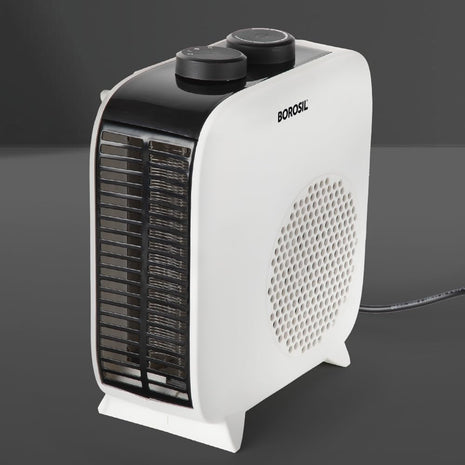 Borosil 2000W Blitz Portable Electric Fan Room Heater (Made in India) | Variable Temperature Control, Horizontal & Vertical Placement | Room Heater Blower, Overheat Protection | 1 Year Warranty 