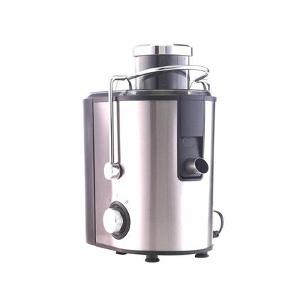 Borosil Primus Plus Juicer, 500 W, Stainless Steel Centrifugal Juicer, 1.25 L Pulp Collector, 64 mm Feed Chute, Silver 