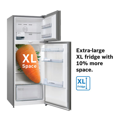Bosch 243L 3star Frost free Refrigerator Appliance CTC27S031I (Convertible,Silver Inox) 