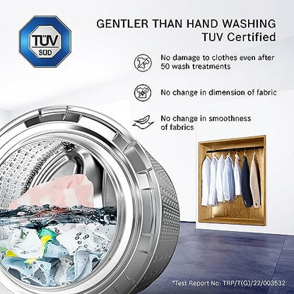 Bosch 7 kg 5 Star Fully-Automatic Front Loading Washing Machine (WAJ24266IN, Silver, AI active water plus, In-Built Heater, BLDC Inverter motor, Steam) 