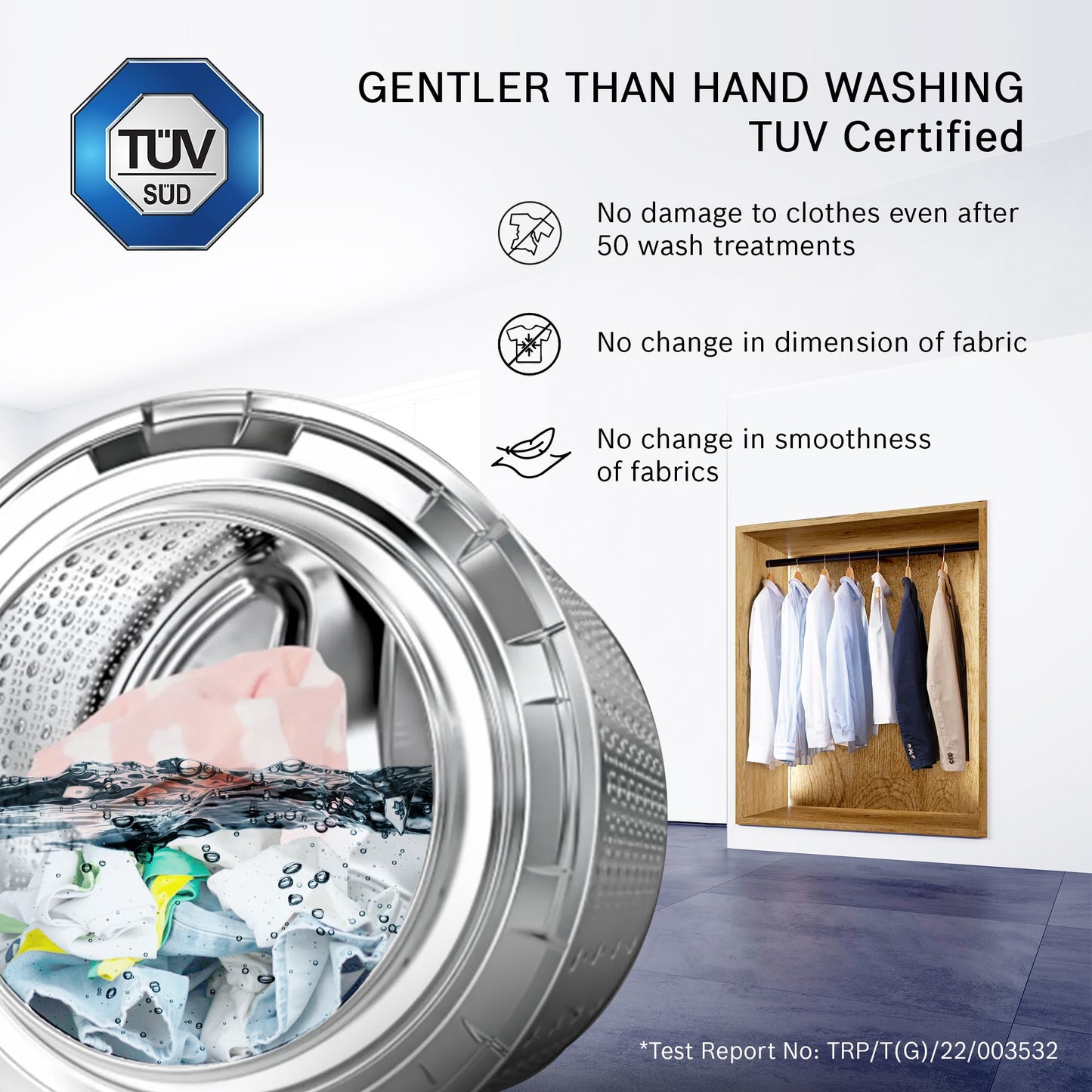 Bosch 7 kg 5 Star Fully-Automatic Front Loading Washing Machine (WAJ24266IN, Silver, AI active water plus, In-Built Heater, BLDC Inverter motor, Steam) 