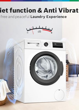 Bosch 8KG 5 Star Fully-Automatic Front Loading Washing Machine (WAJ28260IN,White,AI Active Water Plus,In-Built Heater) 