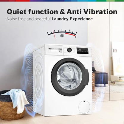 Bosch 8KG 5 Star Fully-Automatic Front Loading Washing Machine (WAJ28260IN,White,AI Active Water Plus,In-Built Heater) 