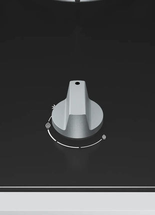 Bosch Built in Gas Hob Black Tempered glass Glass 3 Burner Auto Ignition 70 cm 2 Mini Triple Ring Brass Burner and 1 Double Ring Brass (PMD83D31NX) 